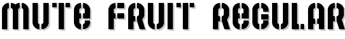 Mute Fruit Regular font